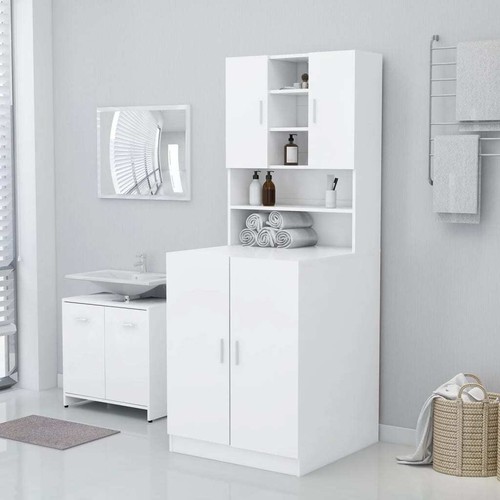 Washing machine cabinet white - washing,